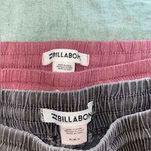 Set of Billabong shorts in medium